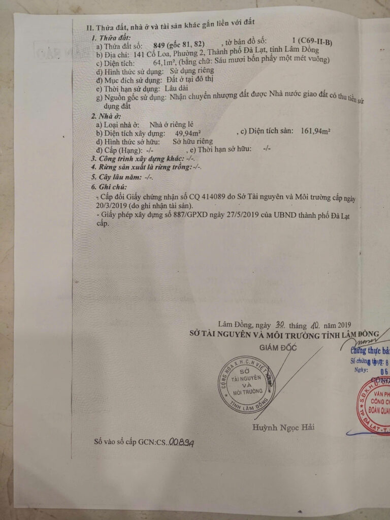 Bán nhà đà lạt
