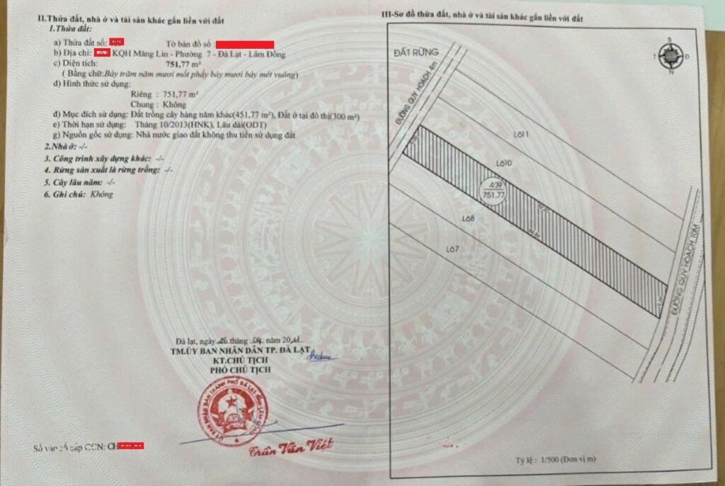 Bán đất mặt tiền Đà Lạt